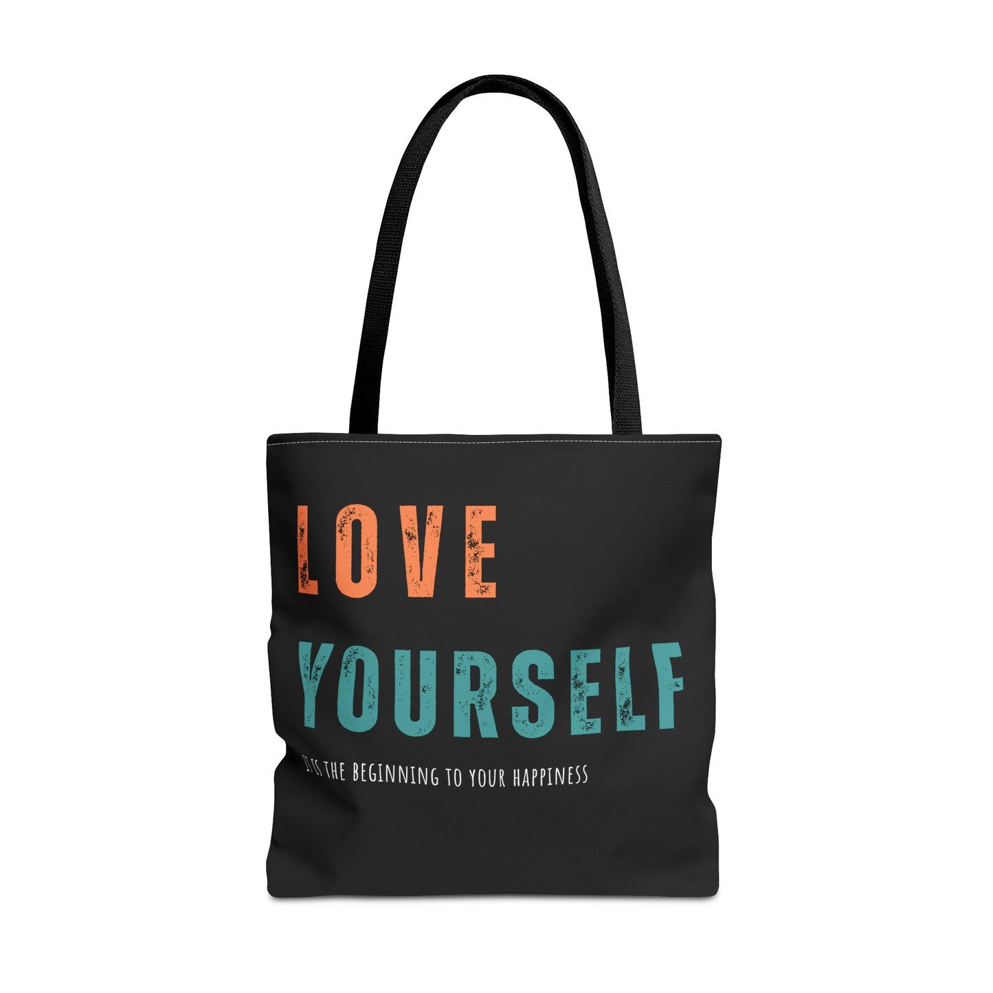 "Love Yourself. It is the beginning to your happiness" Tote Bag