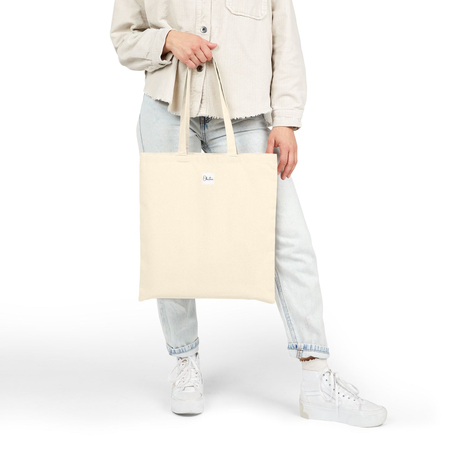 "Mom, Mama, Mummy, Mother" Cotton Canvas Tote Bag, 15" x 16"