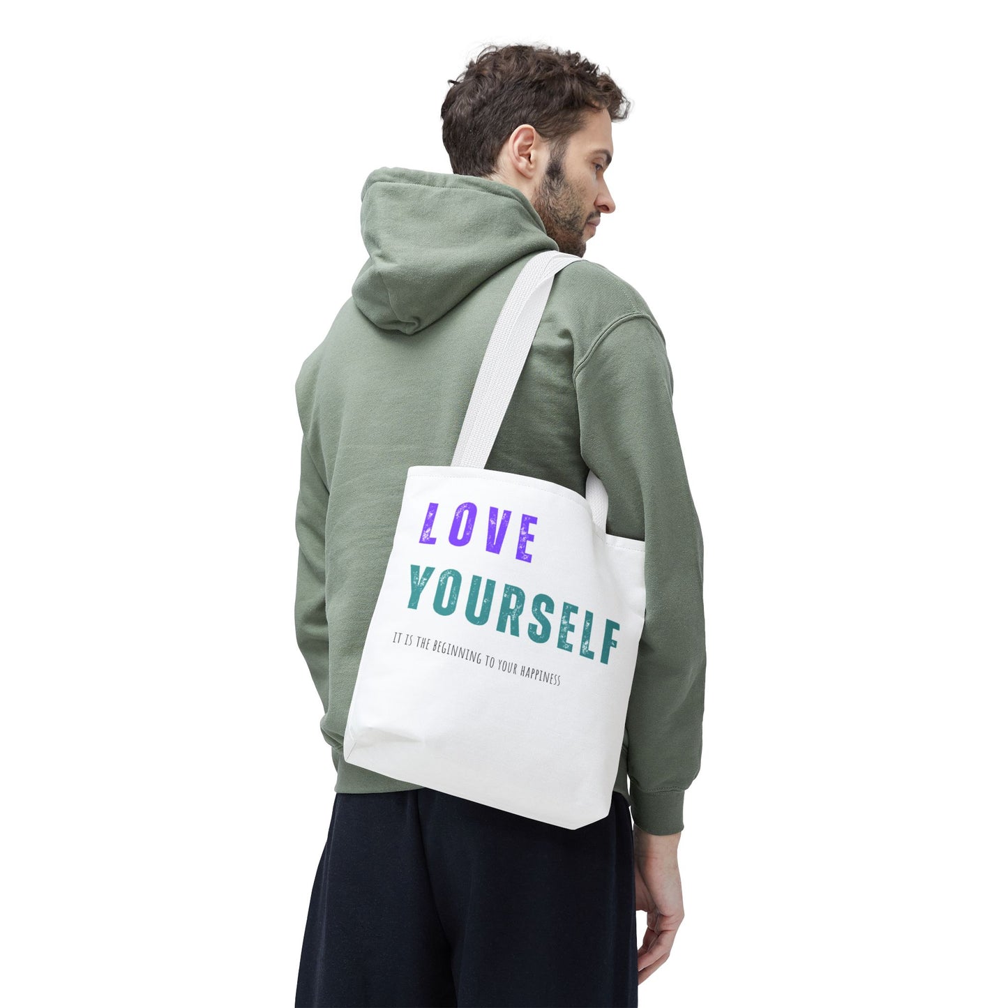 "Love Yourself ...it is the beginning to your happiness" Tote Bag
