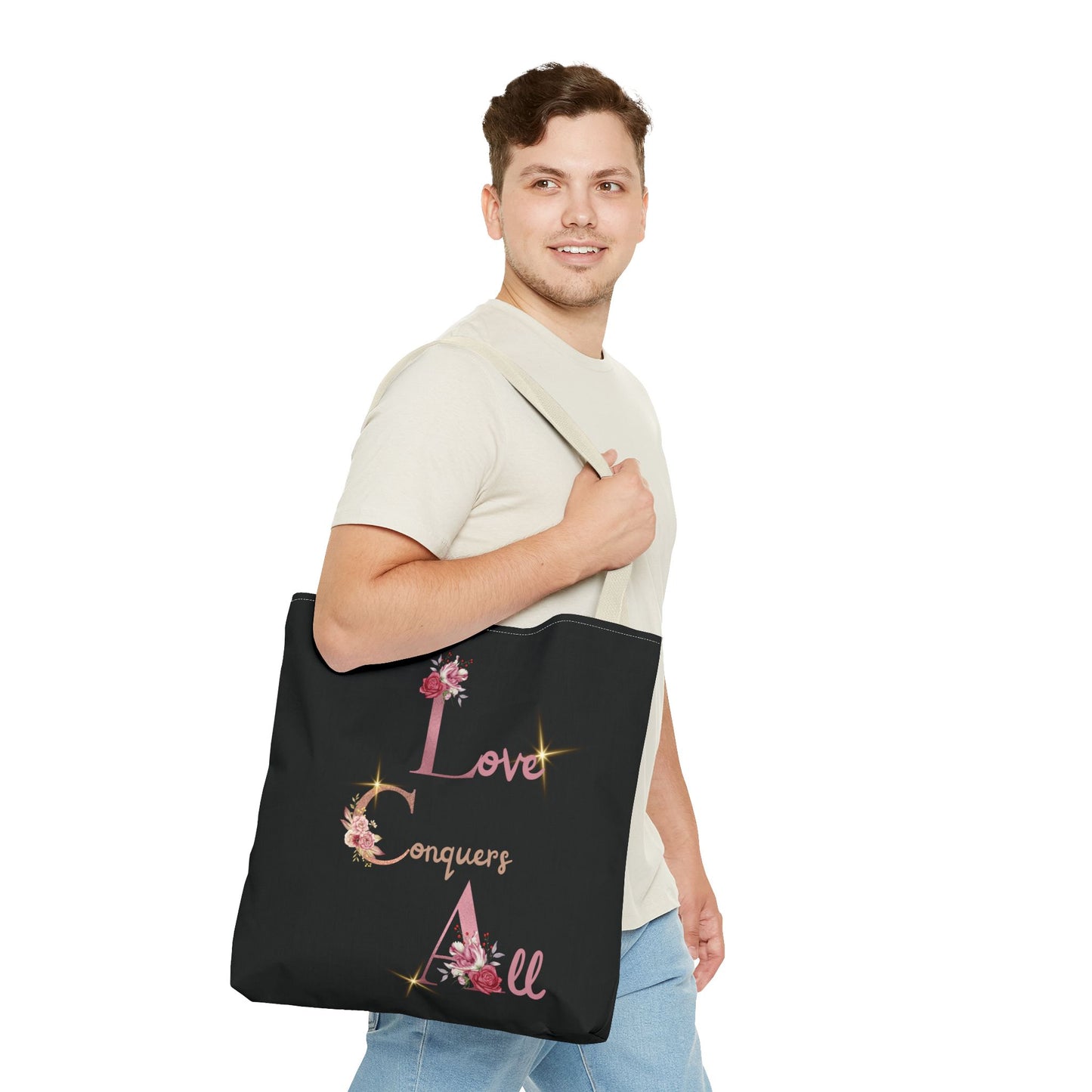 "Love Conquers All" Tote Bag