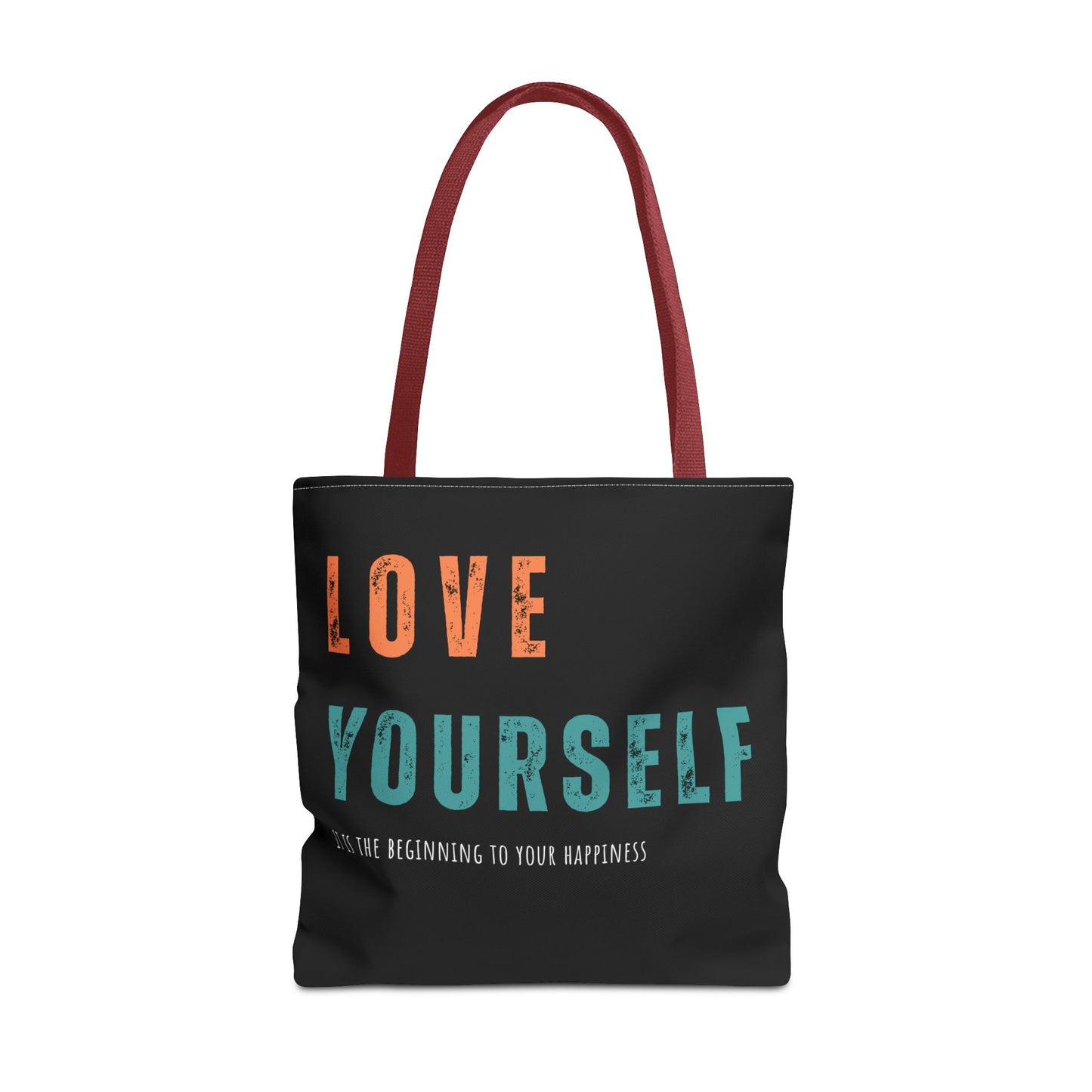 "Love Yourself. It is the beginning to your happiness" Tote Bag