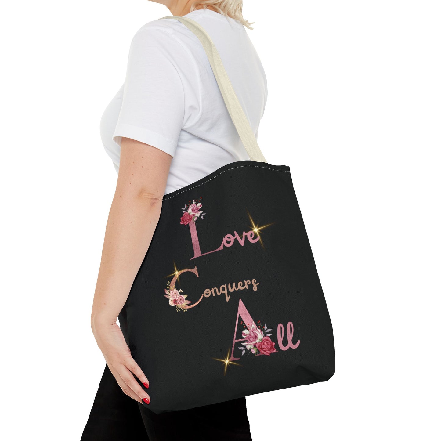 "Love Conquers All" Tote Bag
