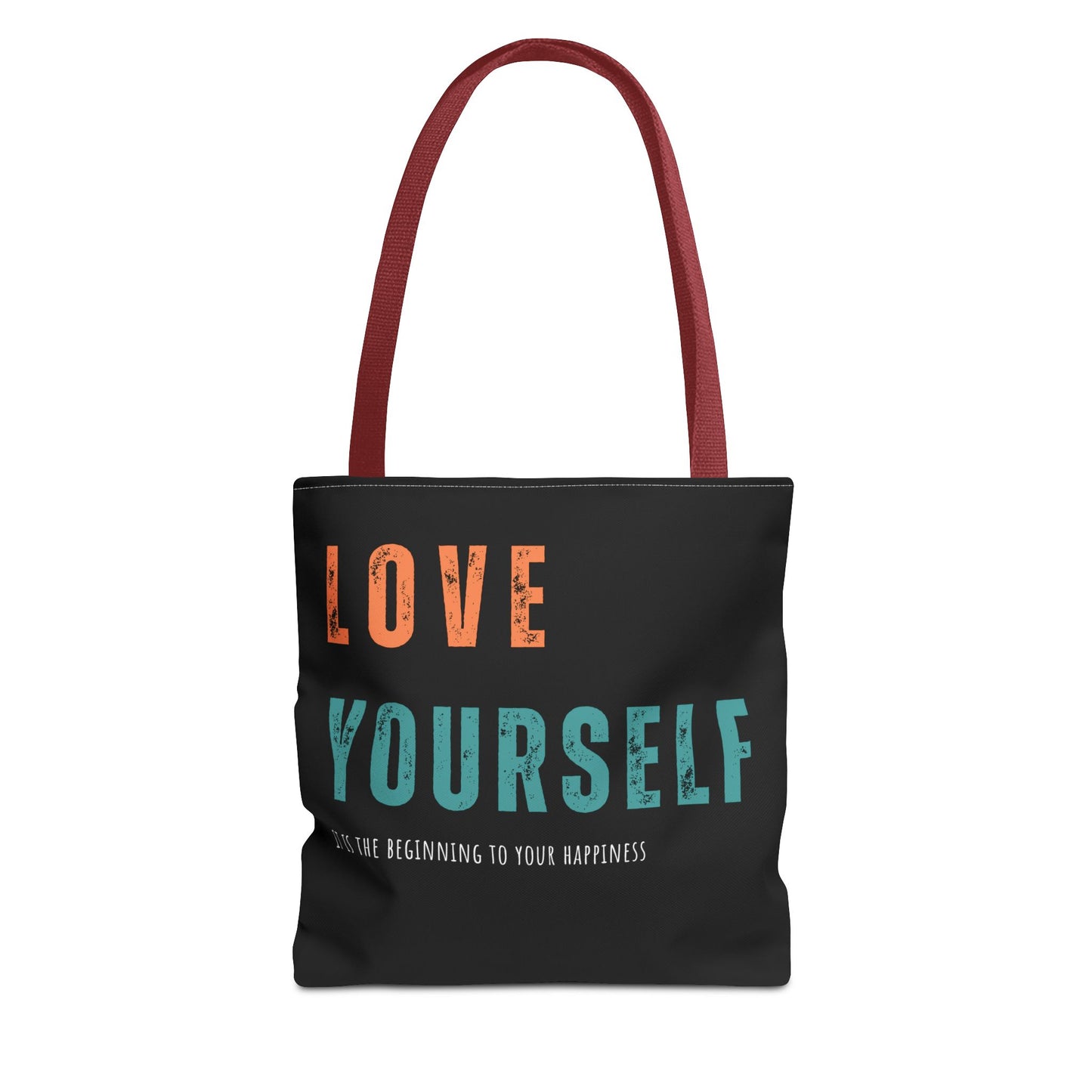 "Love Yourself. It is the beginning to your happiness" Tote Bag