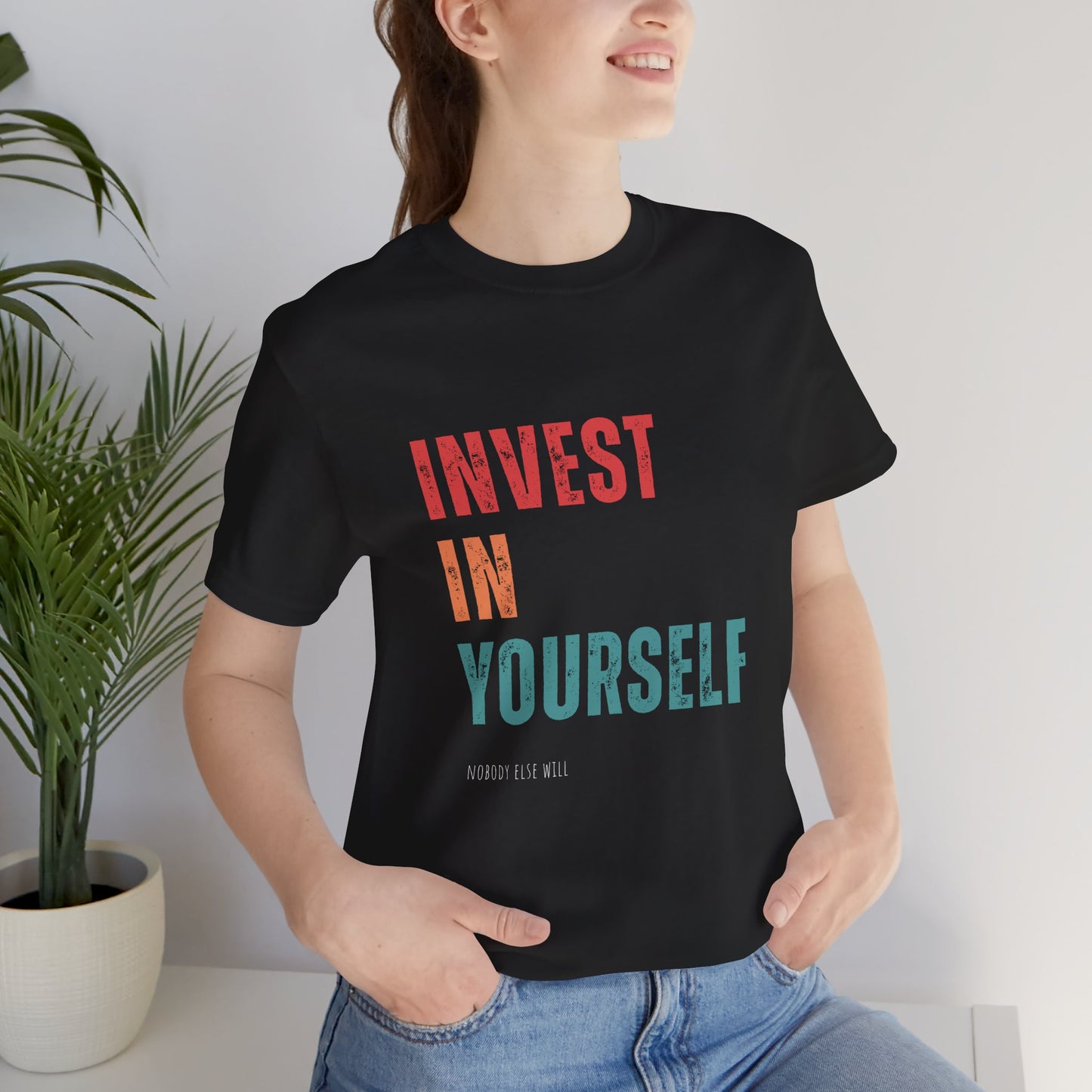 Invest in Yourself Jersey Short Sleeve T-shirts