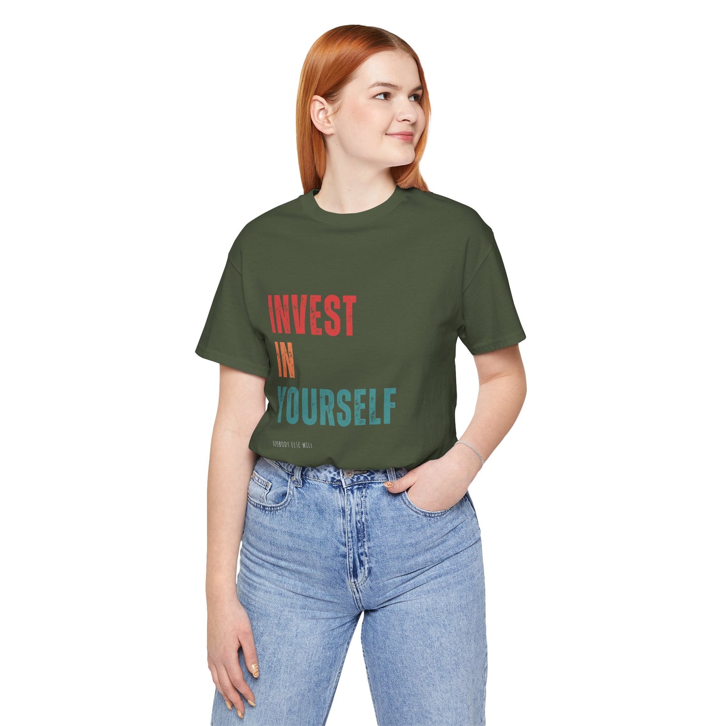 Invest in Yourself Jersey Short Sleeve T-shirts