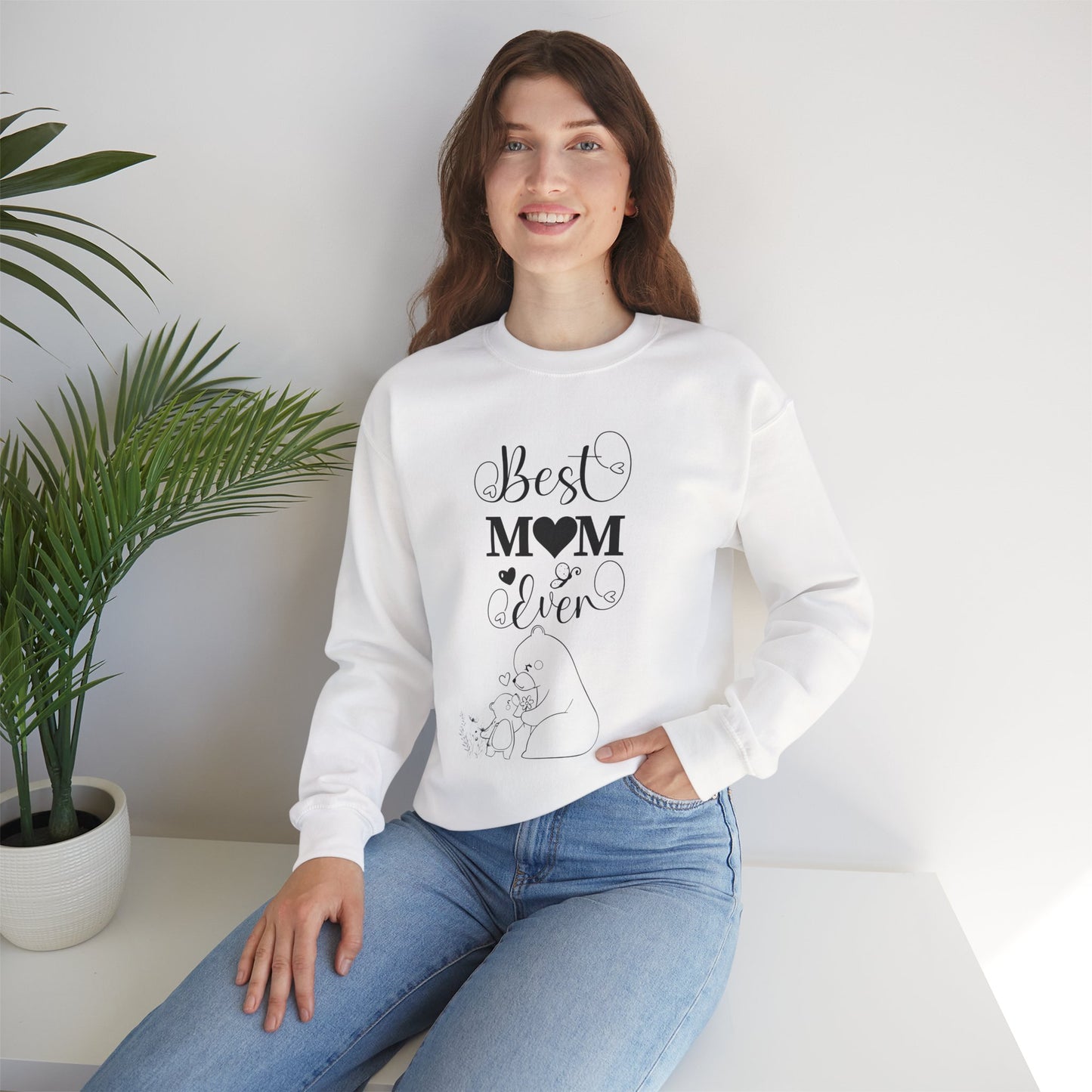 Best Mom ever! Heavy Blend™ Crewneck Sweatshirt