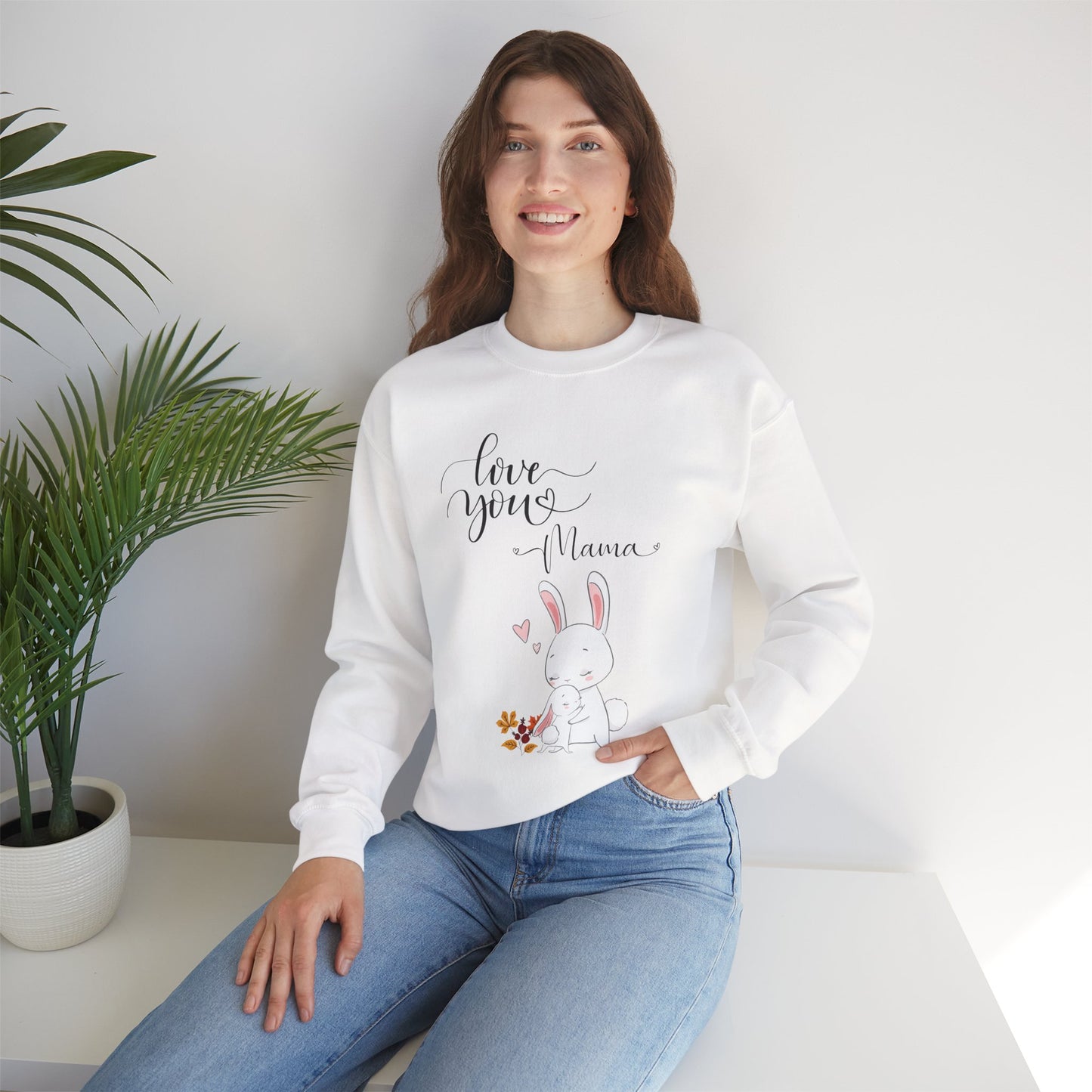 "Love You Mama" Crewneck Sweatshirt