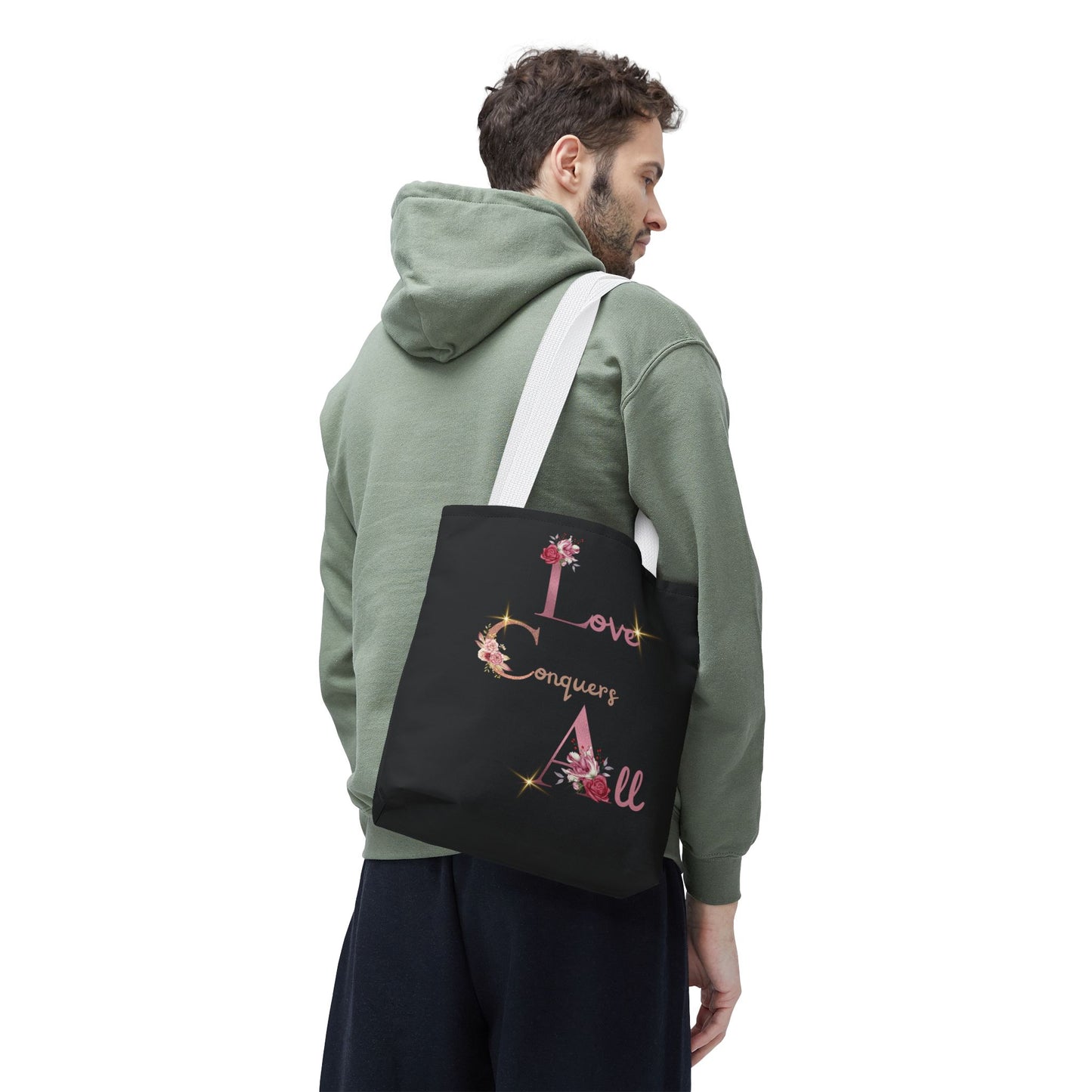"Love Conquers All" Tote Bag