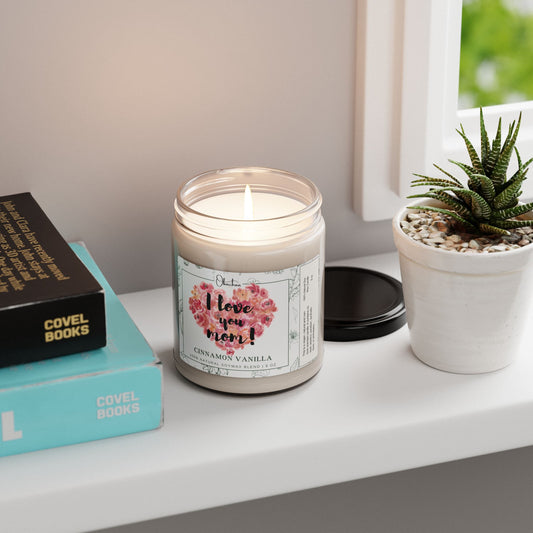 Cinnamon Vanilla Scented Soy Candle, 9oz