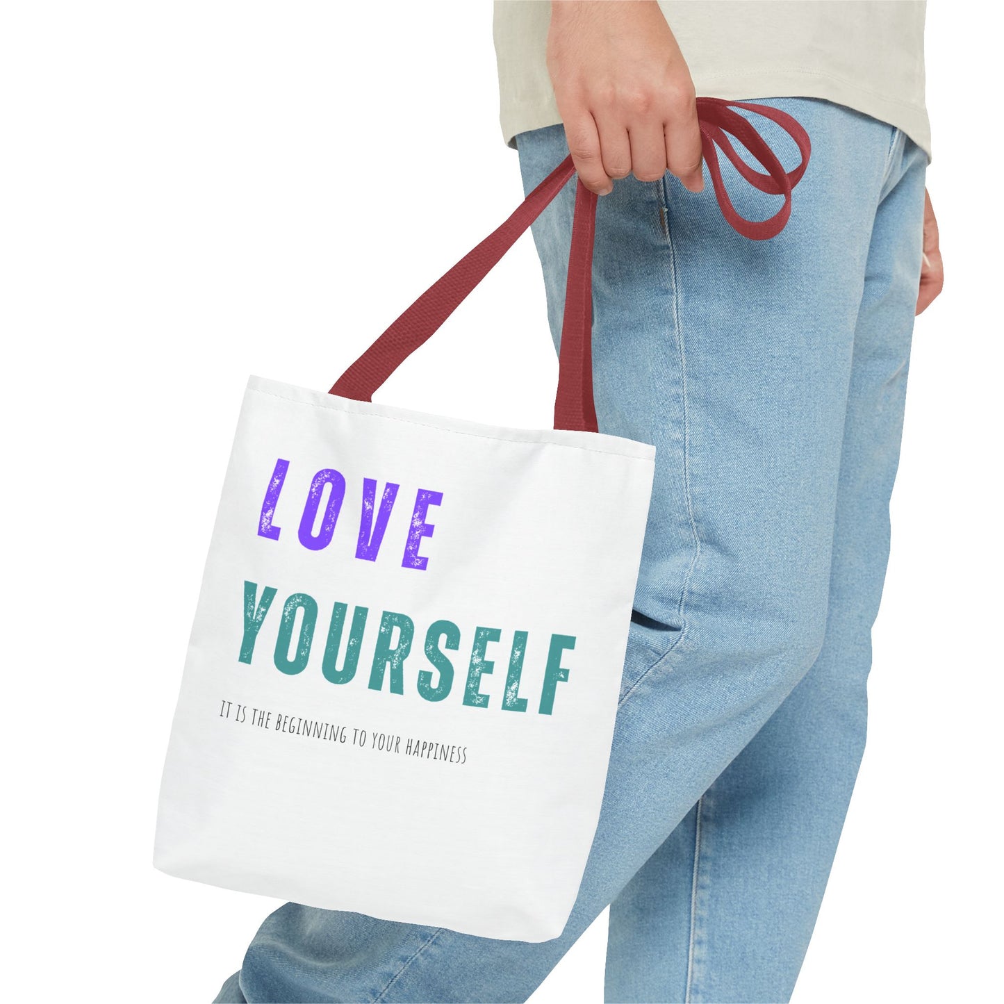 "Love Yourself ...it is the beginning to your happiness" Tote Bag