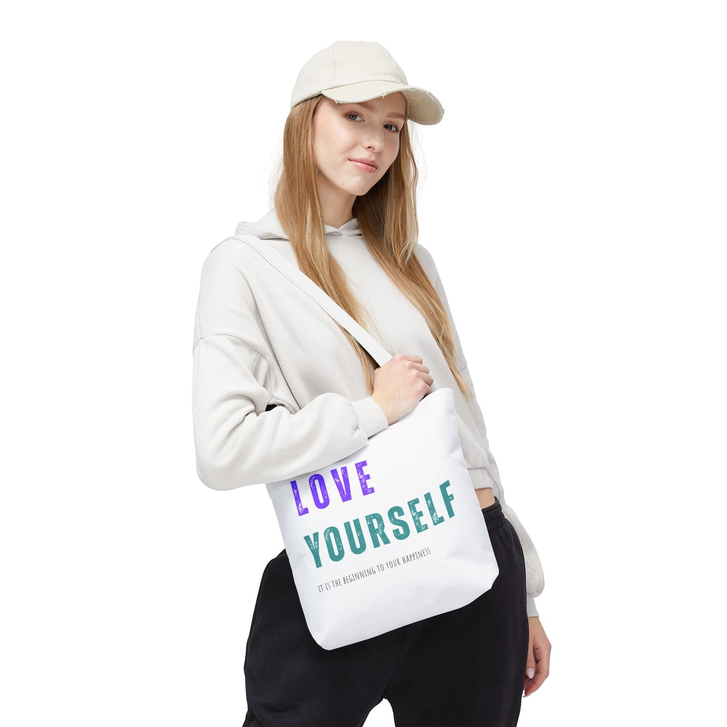 "Love Yourself ...it is the beginning to your happiness" Tote Bag