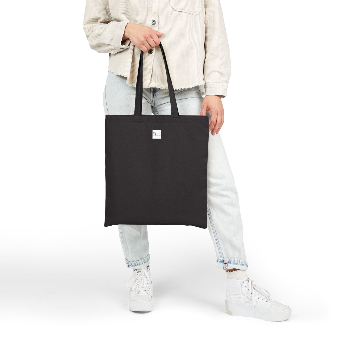 "Mom, Mama, Mummy, Mother" Cotton Canvas Tote Bag, 15" x 16"
