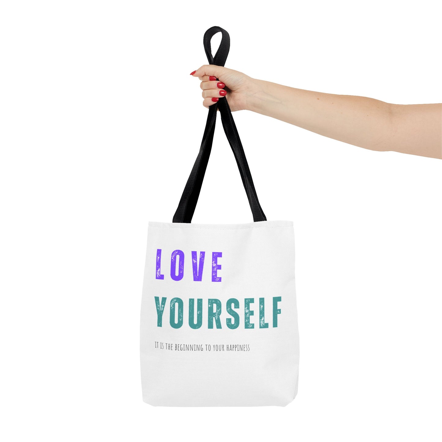 "Love Yourself ...it is the beginning to your happiness" Tote Bag
