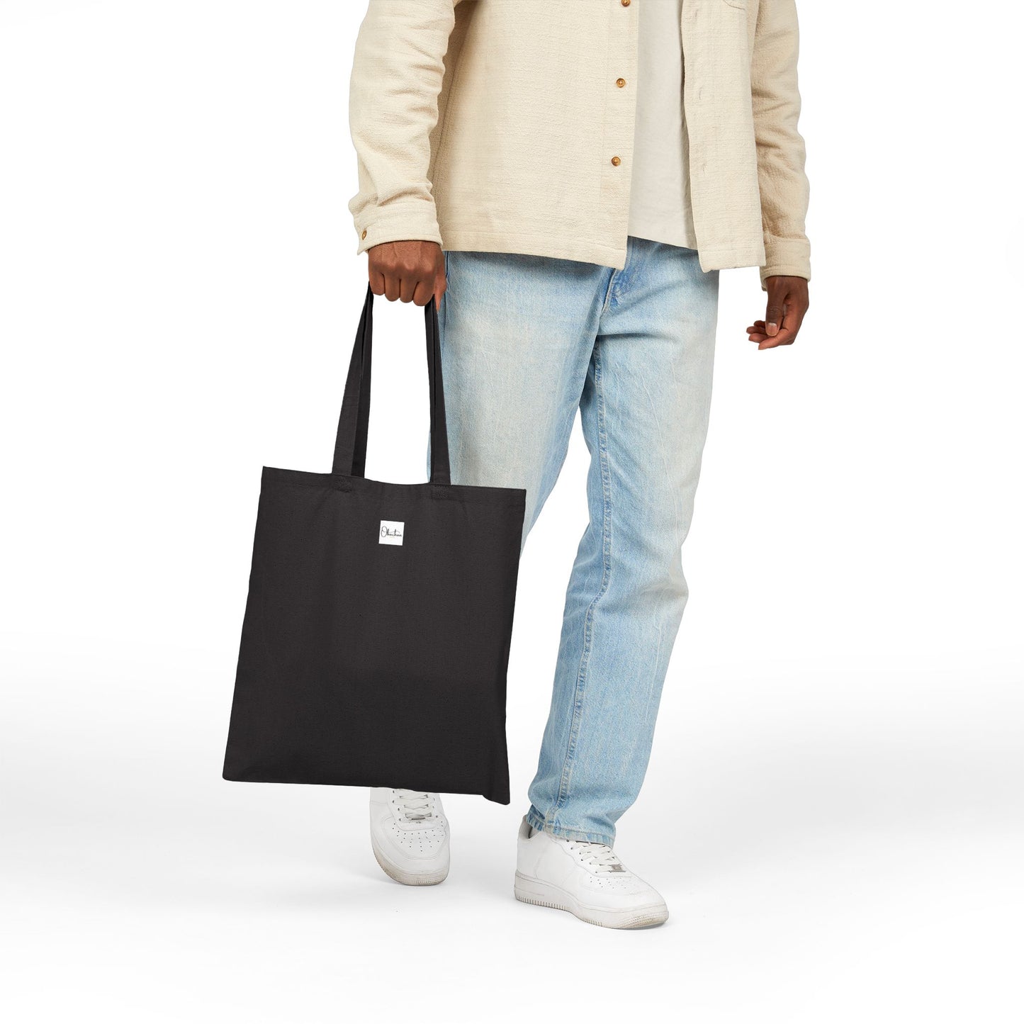 Personalised your tote bag with your name. Cotton Canvas Tote Bag, 15" x 16"