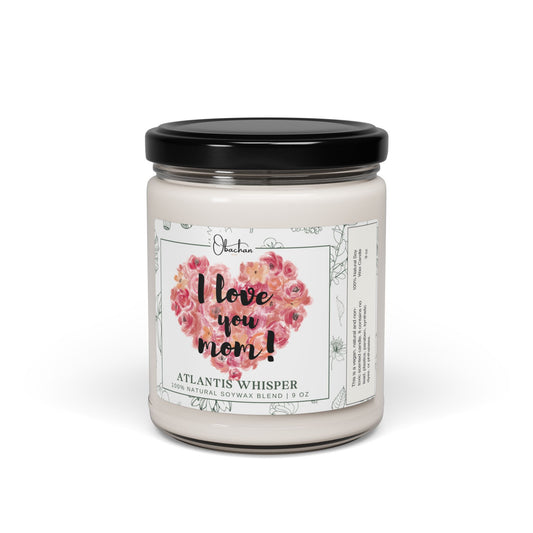 Atlantis Whisper Scented Soy Candle, 9oz