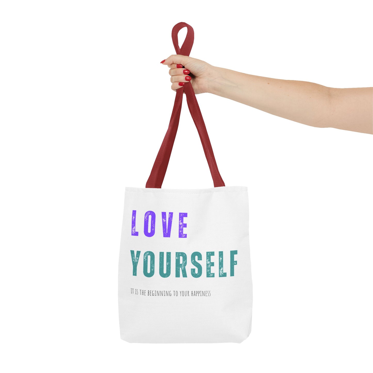 "Love Yourself ...it is the beginning to your happiness" Tote Bag