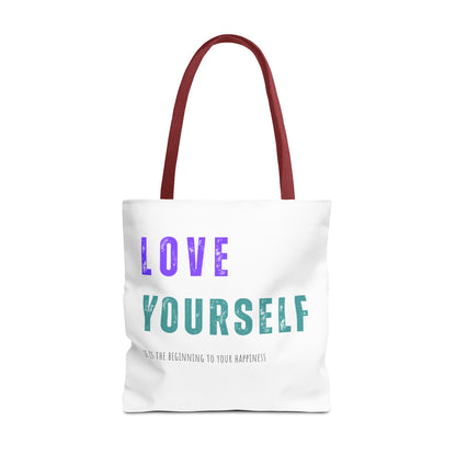 "Love Yourself ...it is the beginning to your happiness" Tote Bag