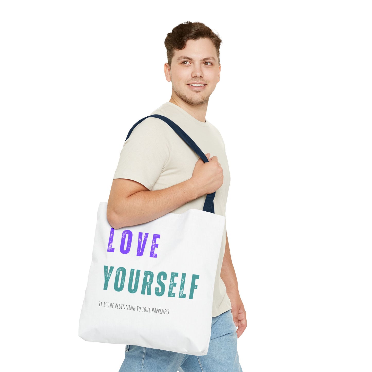 "Love Yourself ...it is the beginning to your happiness" Tote Bag