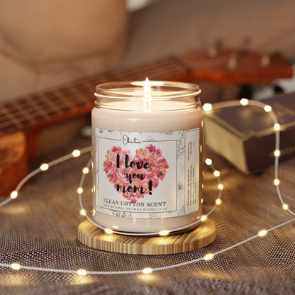 Clean Cotton Scented Soy Candle, 9oz