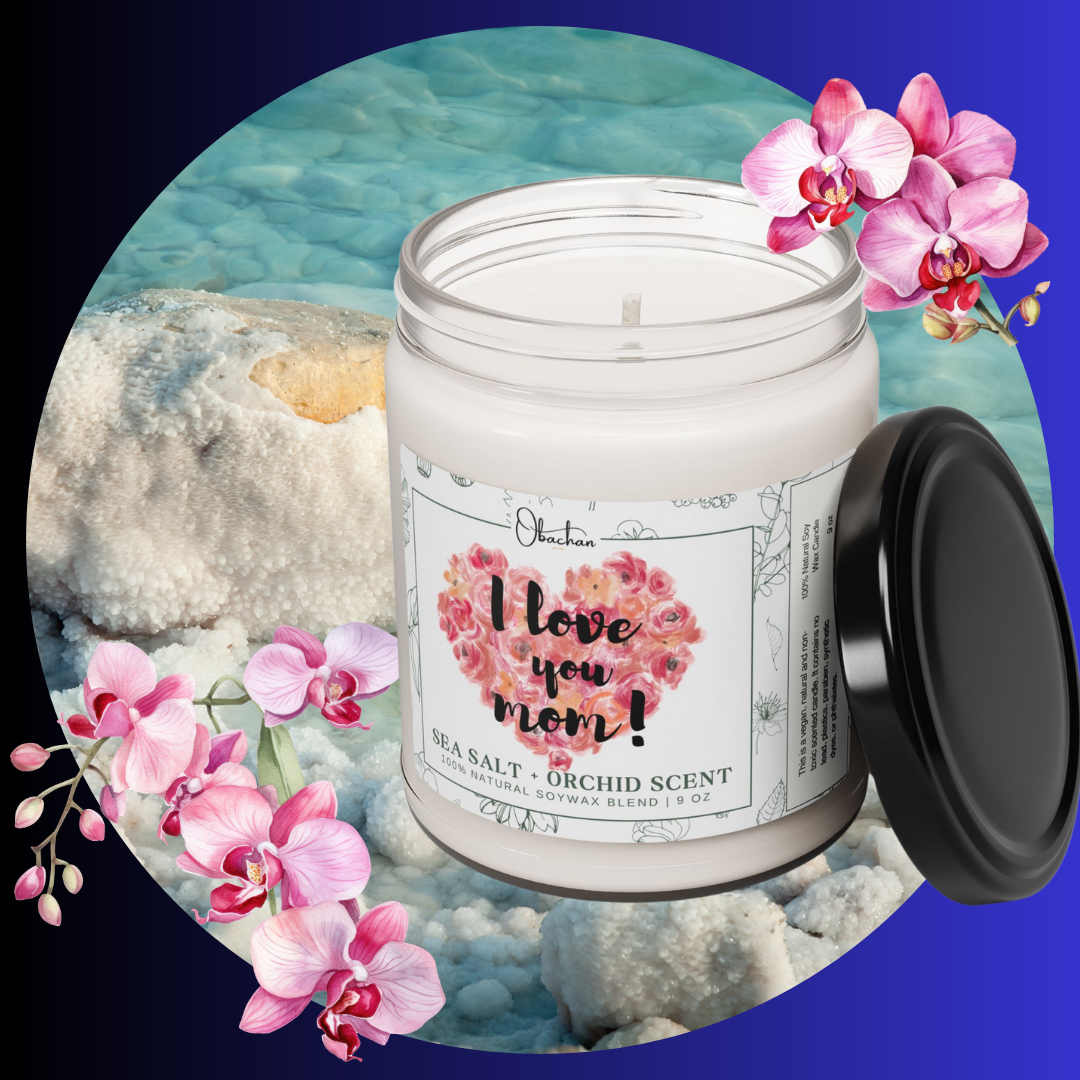 Sea salt + Orchid Candle, 9oz