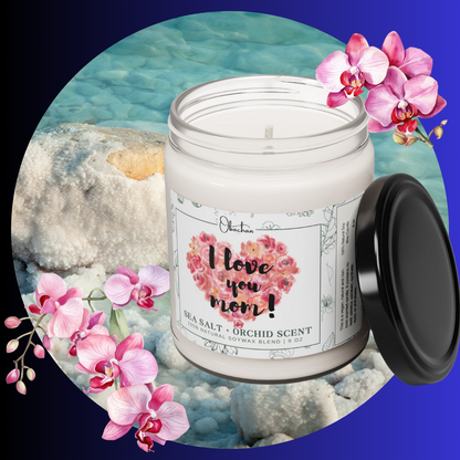 Sea salt + Orchid Candle, 9oz